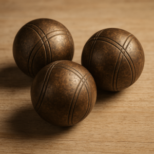 Triplette La Boule Bleue vintage bronze — 72 mm